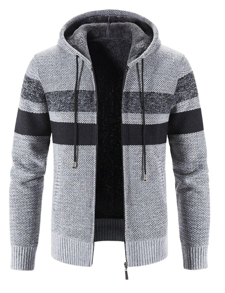 Knitted Zip Hoodie